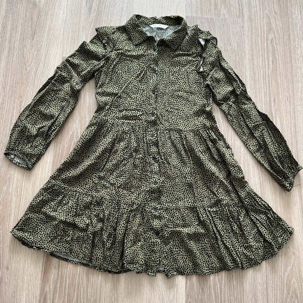 Long Sleeve Print Dress